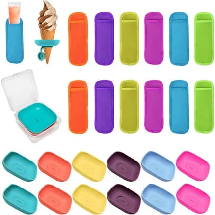 Silicone Popsicle Holder and Sleeves