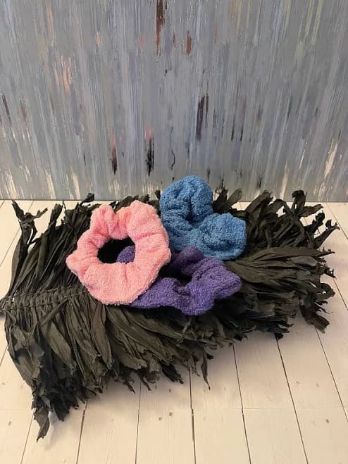 Terry Cloth Hair Scrunchies