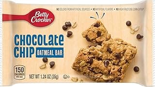 Betty Crocker Oatmeal Bar, Chocolate Chip, 1.24 Oz, 144 Count