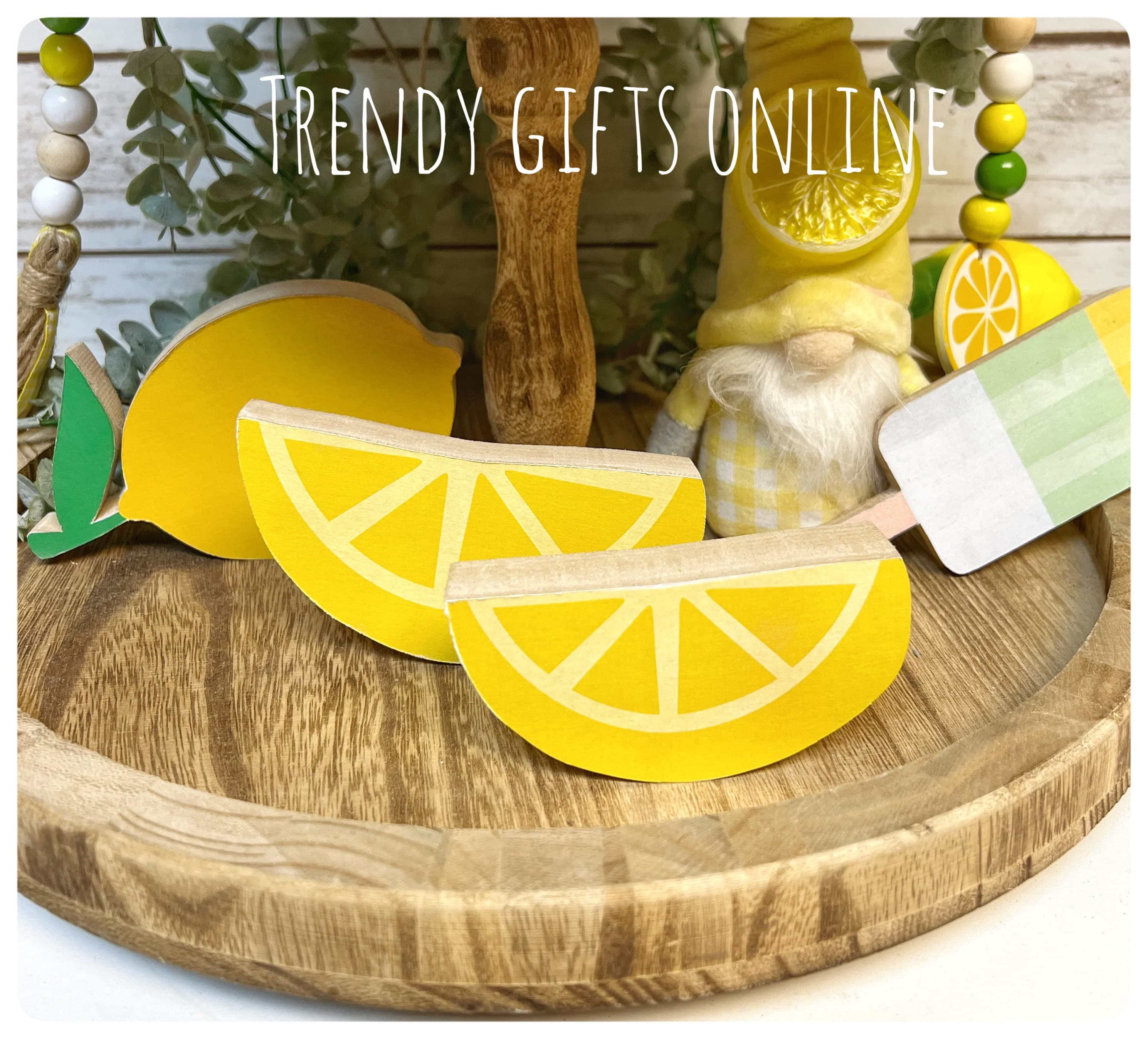 Summer Lemon/lemonade Tiered Tray Decor Summer Party Freestanding Sign Lemon Slice Shape - Etsy Canada