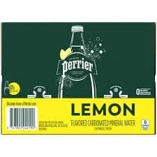 Perrier Lemon Flavored Carbonated Mineral Water