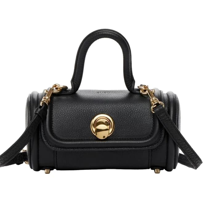 Susu Women's Top Handle Leather Crossbody Bag Convertible Cylinder Shoulder Bag & Evening Purse