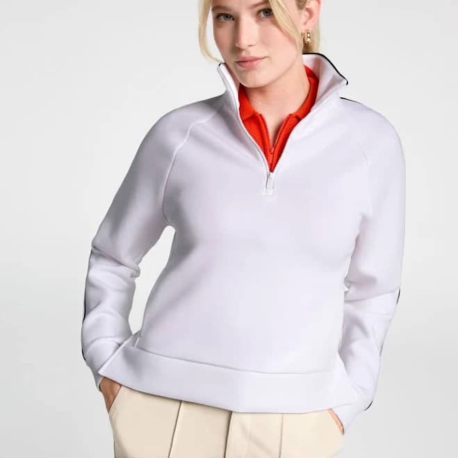 Calia Women's Golf Soft Scuba 1/4 Zip Sweatshirt