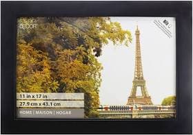 Studio Decor Home Studio Frame 11" x 17" Black