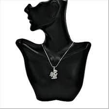 Crystal Praying Angel Pendant Necklace White Gold | eBay