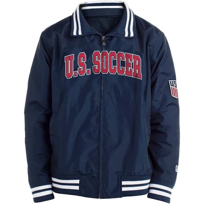 New Era Men's USMNT Nylon Zip Up Jacket