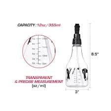 Amazon.com: Red by Kiss Spray Bottle, Refillable Container, Continuous Spray for Hair Styling, Watering Plants, Home Cleaning, Adjustable Nozzle (Mist & Sream Mode), Spay Bottle with Measurements (12oz) : Beauty & Personal