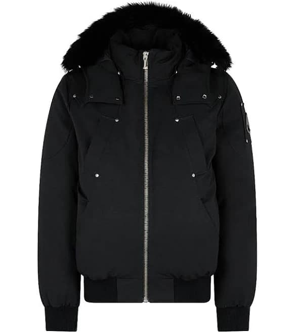 Moose Knuckles Men's Original Ballistic Shearling Trim Bomber Jacket