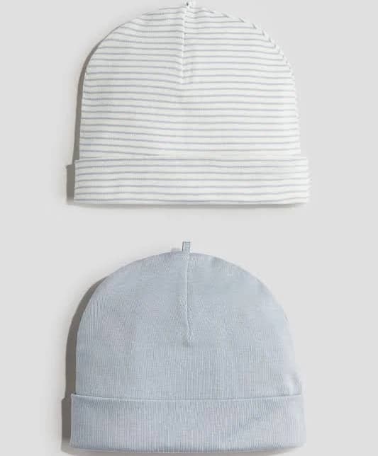 H&M 2-Pack Cotton Beanies