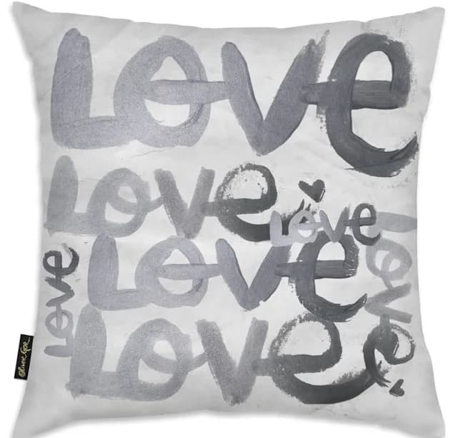 Oliver Gal Home Four Letter Word Throw Pillow
