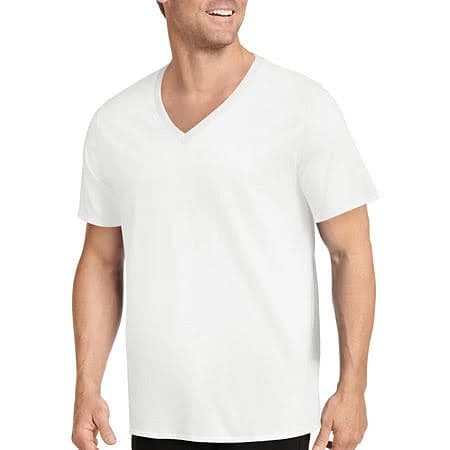Jockey Tailored Essentials Men's 3 Pack Short Sleeve V Neck T-Shirt
