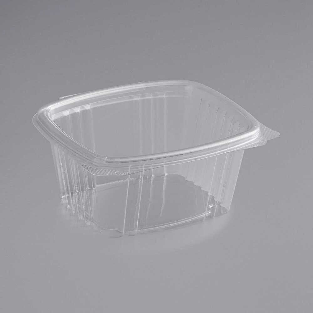 Stalk Market 16-Ounce Clear PLA Hinged Rectangular Deli Container