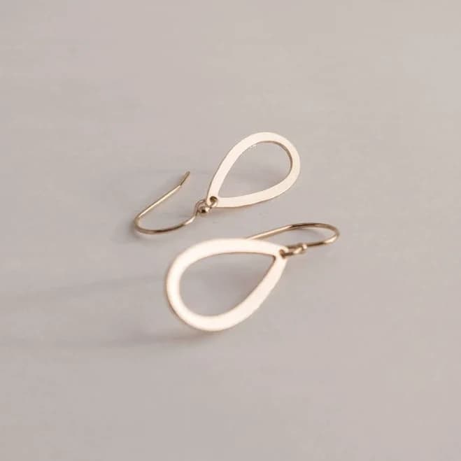 14K Gold Filled Teardrop Earrings