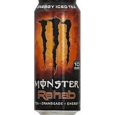 Monster Rehab, Tea + Orangeade + Energy, 15.5 Ounce (Pack of 24)