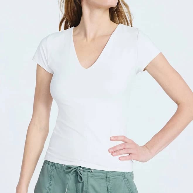 Scoop Women's Ultimate Refined Contour V Neck Tee