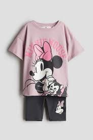 2-piece Jersey Set - Purple/Minnie Mouse - Kids | H&M US