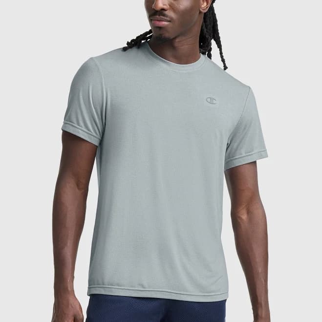 Champion Men's Sport Crewneck T-Shirt with Script Logo