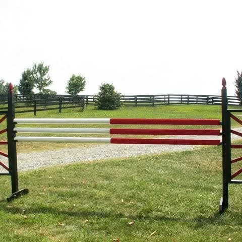 Half & Half Colored Cut Rails/Poles Wood Horse Jumps