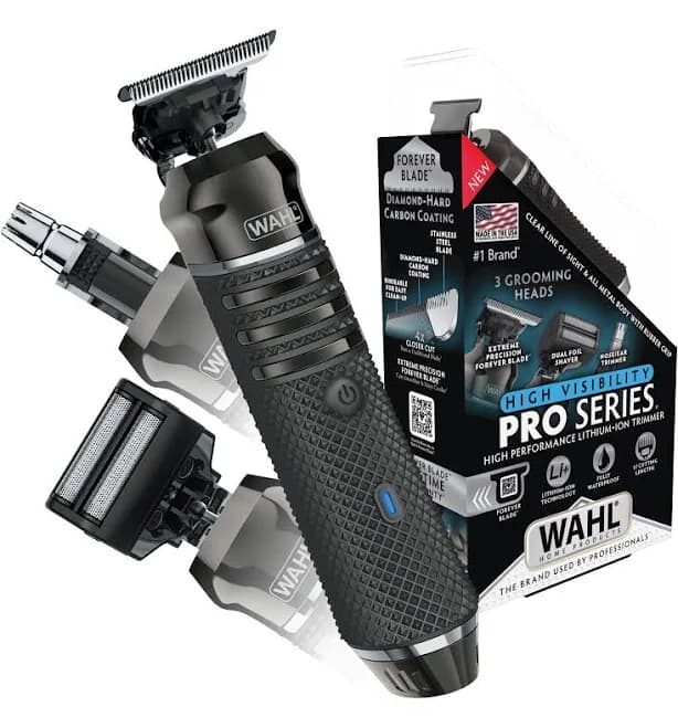 Wahl Pro Series High Visibility Trimmer, Skeleton Style, Lithium Ion Rechargeable, All in One Trimmer for Men, 3023437, Size: Each