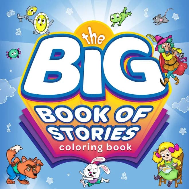 Crayola Coloring Book Set, Big Book of Stories, 288 Coloring Pages, Gift for Kids, Age 3, 4, 5, 6
