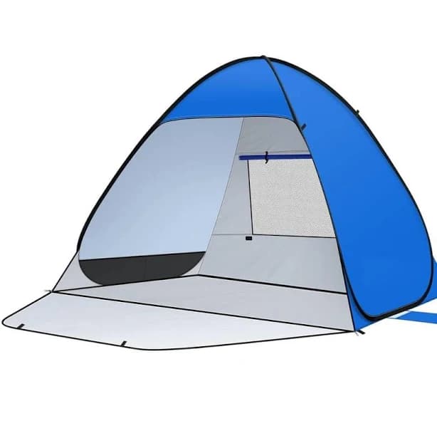 SenQWFa 55 ft. x 73 ft. Pop Up Blue Beach Tent