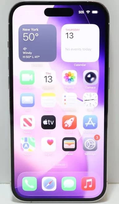 Apple iPhone 14 Pro 128GB (Unlocked) 6.1" MQ003LL/A Silver