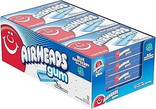Candy, Chewing Gum, Blue Rasberry Flavor, Sugar Free, Xylitol, 14 Sticks per Pack, Box of 12 Packs