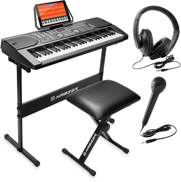 Hamzer 61 Key Portable Electronic Keyboard Piano