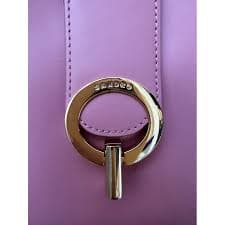 Leather handbag Sandro Pink in Leather - 42705360
