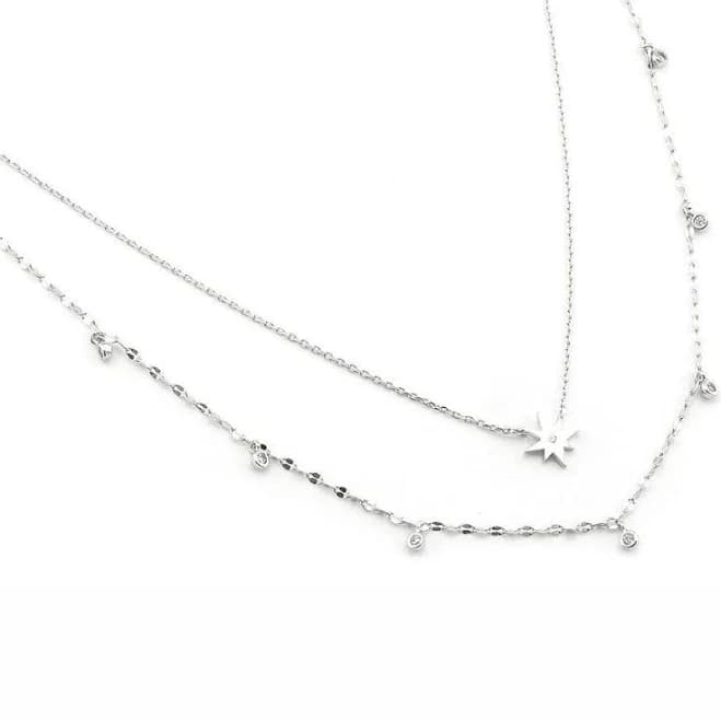 Double Layer Starburst Necklace