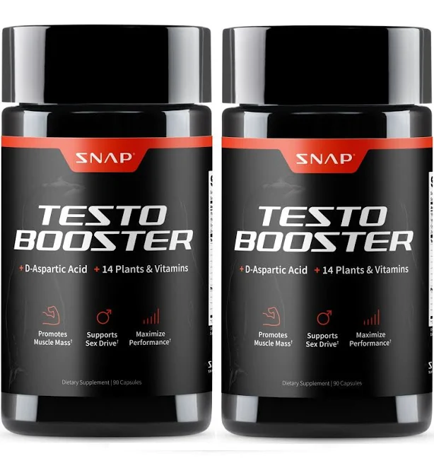 Snap Testo Booster - Muscle Growth, Energy, Libido Capsules 90ct - 2