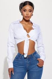 Join Us For Brunch 2 Piece Top - White | Fashion Nova