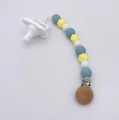 Silicone Beaded Pacifier Clip