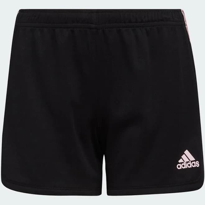 Kid Girls adidas 3-Stripe Mesh Shorts