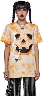 Trickz N Treatz Stoner Pumpkin Graphic Tee