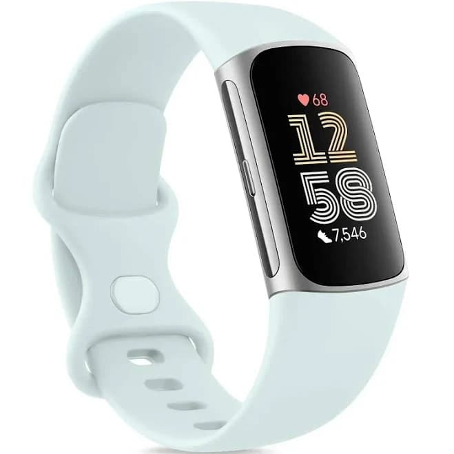 Fitbit Charge 5 6 Silicone Band - Comfortable Stylish Design teal / For Charge 5 - 6 | 6.7-8.3 inches
