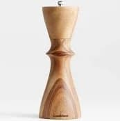 Crate & Barrel Aster Wooden Pepper Mill Grinder