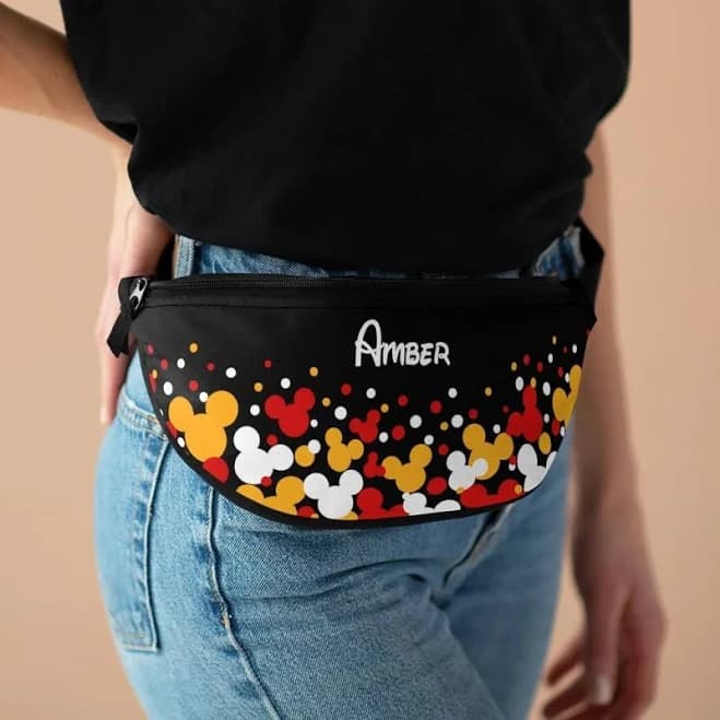 Mickey Mouse Fanny Pack, Disney Fanny Pack, Mickey Ears Bag, Personalized Fanny, Birthday Bag, Cross Body Bag, Sling Bag, Hip Bag, Waist Bag