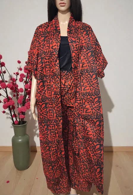 African Print Ankara Kimono Set