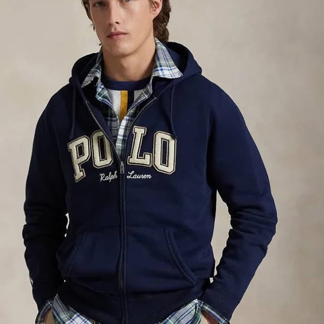 Ralph Lauren Men's Logo Fleece Full-Zip Hoodie