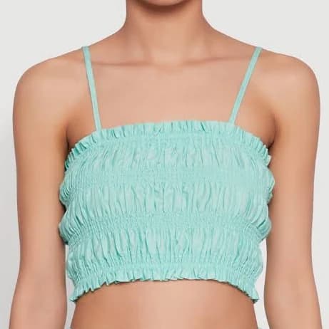 Womens rainbow shops Chic Sleeveless Cami with Square Neck and Cropped Hem
