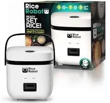 Rice Robot 1L Space Saving Ceramic Nonstick Rice Cooker