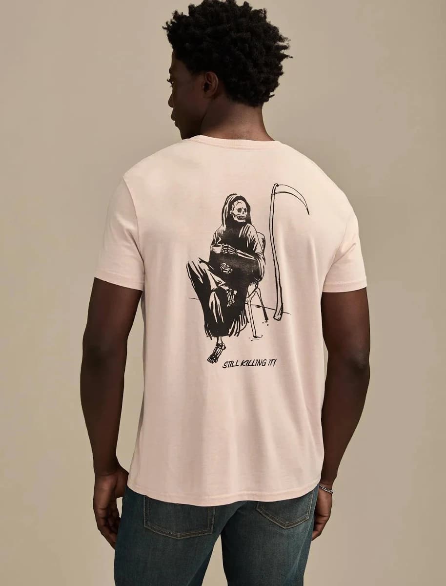 Lucky Brand Men's Lucky Reaper Graphic Tee