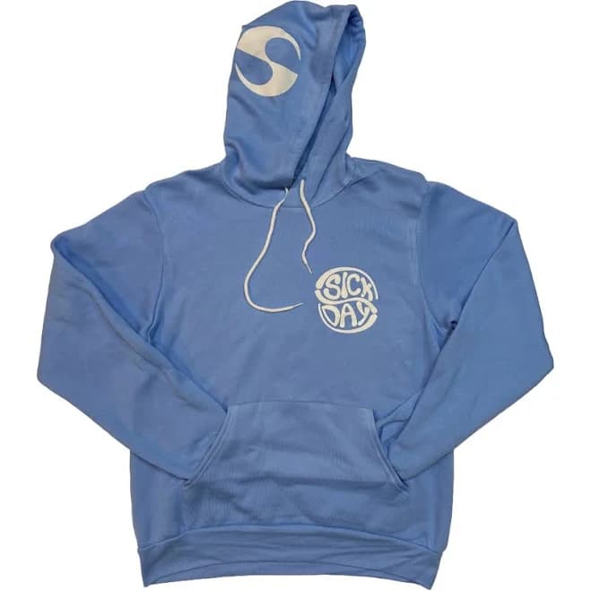 SICKDAY Unisex Circle Logo Lightweight Sponge Fleece Hooded Sweatshirt