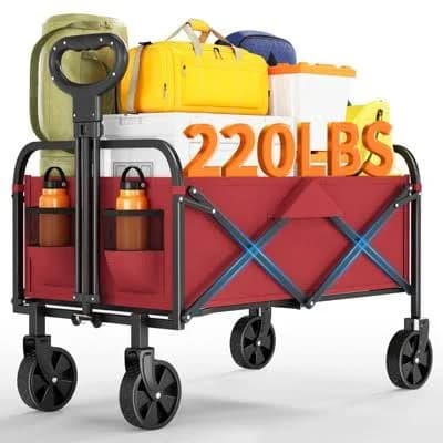 Foldable Wagon Cart with All-Terrain Wheels