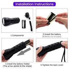 Qpets® UV Light Torch 21 LEDs, UV Flashlights Black Light for Pet Urine Detection, Blacklight Detector for Dog Urine, Pet Stains, Bed Bug on Carpet/Rugs: Buy Online at Best Price in UAE -