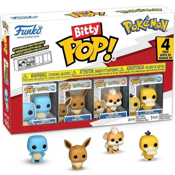 Funko Bitty POP! Pokemon Squirtle 4-Pack