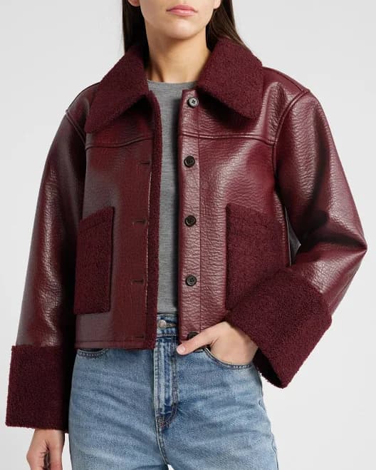 Vintage Aviator Shearling Jacket