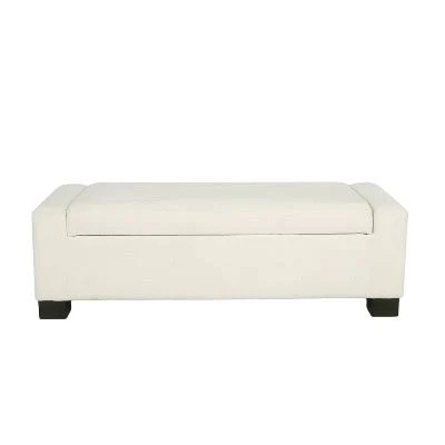 Christopher Knight Home Olivia Indoor Upholstered Modern Storage Ottoman
