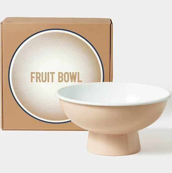 Falcon Enamelware Marie Rose Fruit Bowl